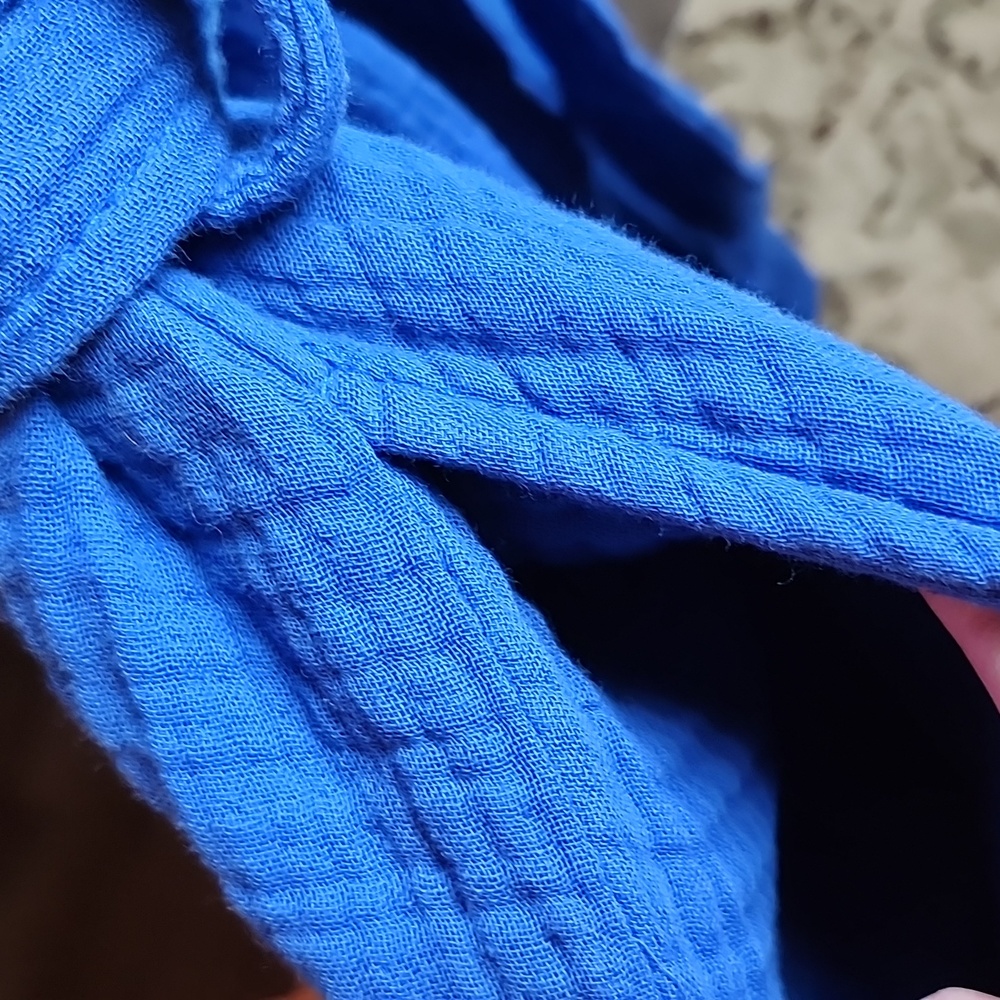 Parachute Blue Waffle Robe - Picture 9 of 12